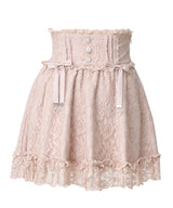 選べる丈レースフリルリボンスカート