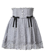 選べる丈レースフリルリボンスカート