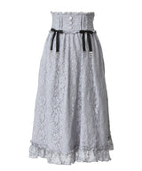 選べる丈レースフリルリボンスカート