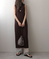 【メール便】裾コード刺繍チュールレイヤードパンツ