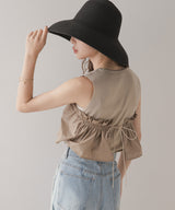 ビスチェ風レイヤードノースリーブ