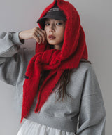 モヘアニットスカーフ