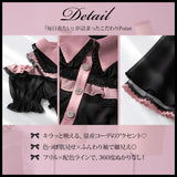 ミニ丈/ロング丈肌魅せウエストシャーリングフレアシフォンワンピース【大きいサイズ有】