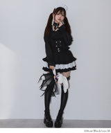 レースフリルティアードミニスカパン【セットアップ可】【スカート】【大きいサイズ有】