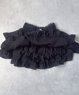 レースフリルティアードミニスカパン【セットアップ可】【スカート】【大きいサイズ有】