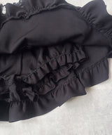 レースフリルティアードミニスカパン【セットアップ可】【スカート】【大きいサイズ有】