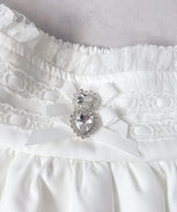 レースフリルティアードミニスカパン【セットアップ可】【スカート】【大きいサイズ有】