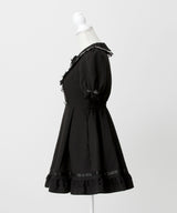 レースアップジャンスカ風ドッキングワンピース