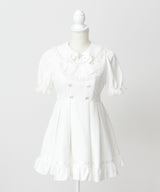 レースアップジャンスカ風ドッキングワンピース