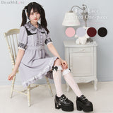 キラキラビジューレース重ねワンピース