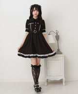 キラキラビジューレース重ねワンピース