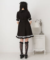 キラキラビジューレース重ねワンピース