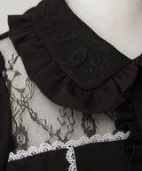 キラキラビジューレース重ねワンピース