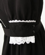 キラキラビジューレース重ねワンピース