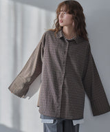 ビックカフスチェックシャツ