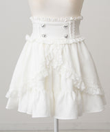 カシュクールフリルはしごレーススカート