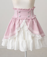 カシュクールフリルはしごレーススカート