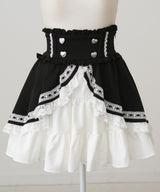 カシュクールフリルはしごレーススカート