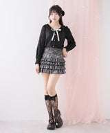 【メール便】重ねリボンレースソックス