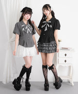 【メール便】重ねリボンレースソックス