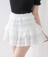 レースティアードミニスカパン【大きいサイズ有り】