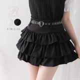 ハートベルトセットティアードスカパン【大きいサイズ有り】