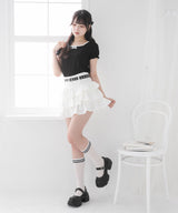 ハートベルトセットティアードスカパン【大きいサイズ有り】