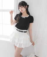 ハートベルトセットティアードスカパン【大きいサイズ有り】