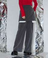 ポケットデザインパンツスカートセット