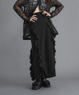 【最上もが着用】ポンチフリルナロースカート