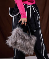 【最上もが着用】カラーファーボストンバッグ