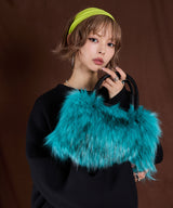 【最上もが着用】カラーファーボストンバッグ