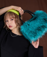 【最上もが着用】カラーファーボストンバッグ