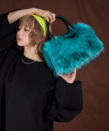 【最上もが着用】カラーファーボストンバッグ