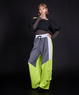 【最上もが着用】【ユニセックス】配色カラーラインジャージパンツ/スウェットパンツ