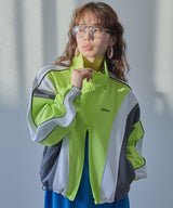 【ユニセックス】配色カラージャージトラックジャケット