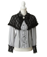 2wayレースケープリボンブラウス