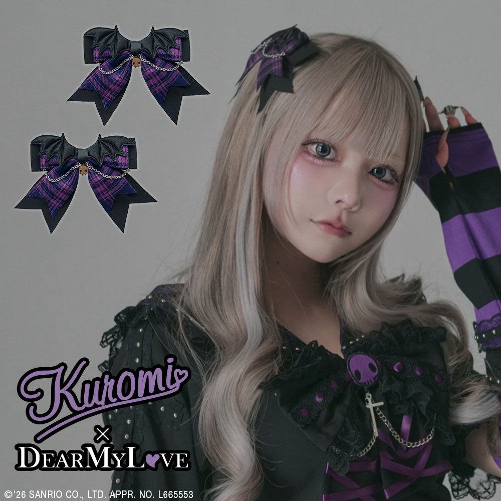 リニューアルセール】【クロミ×DML】羽根リボンヘアクリップ【海外発送