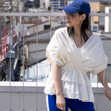 ティアードフリルレイヤードブラウス