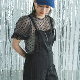 サイドリボンポケット付きサロペット