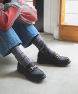 トラックソールビットローファー