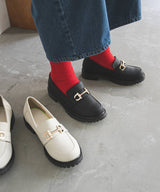 トラックソールビットローファー