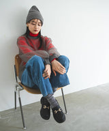 トラックソールビットローファー