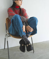 トラックソールビットローファー