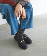 トラックソールビットローファー