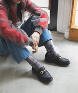 トラックソールビットローファー