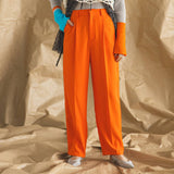 タックセンタープレスワイドパンツ