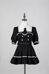 【夢展望×谷GOGOコラボ商品】探偵ネクタイ半袖ワンピース