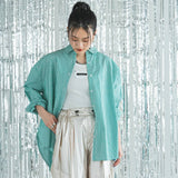 【メール便】メンズライクオーバーサイズシャツ・無地