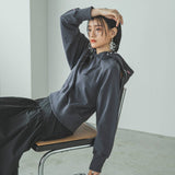 ロゴ刺繍ヘビーウェイトスウェットパーカー